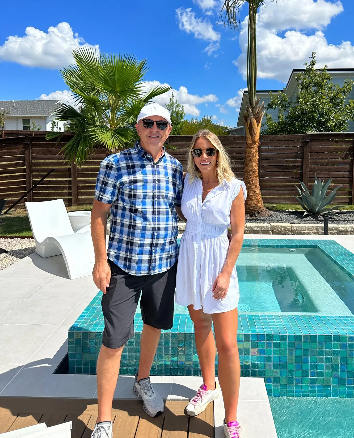 Lexi and Bill Darnell — the father-daughter duo behind Darnell Pools.
